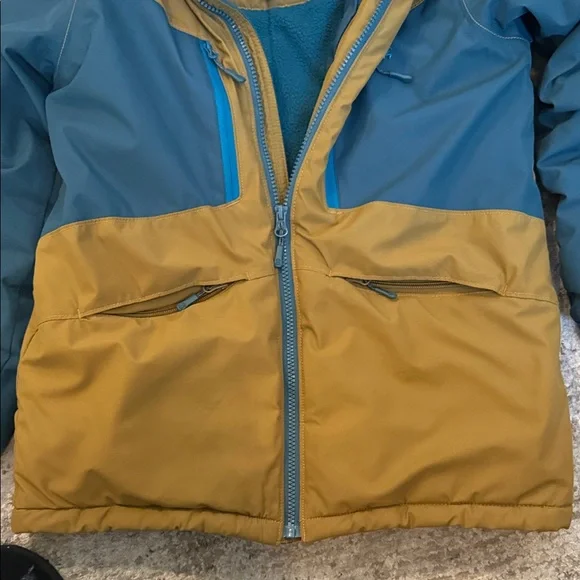 Kamik Olive and Teal Hooded Ski Jacket - Picture 6 of 12